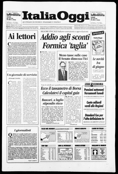 Italia oggi : quotidiano di economia finanza e politica